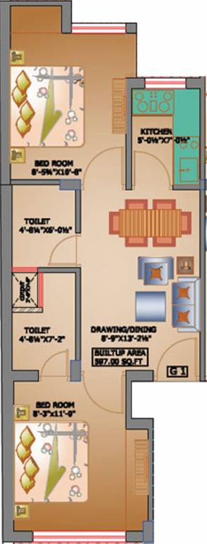 Pareek Shree Shyam Vatika 6th (2BHK+2T (597 sq ft) 597 sq ft) Pareek Shree Shyam Vatika 6th (2BHK+2T (597 sq ft) 597 sq ft)