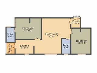 Vinoth Victoria (2BHK+2T (900 sq ft) 900 sq ft) Vinoth Victoria (2BHK+2T (900 sq ft) 900 sq ft)