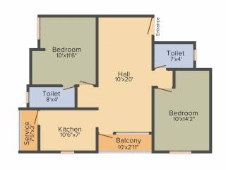 Vinoth Victoria (2BHK+3T (935 sq ft) 935 sq ft) Vinoth Victoria (2BHK+3T (935 sq ft) 935 sq ft)