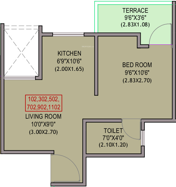 435 Sq Ft 1 BHK 1T Apartment For Sale In Mantra Properties Residency Chakan Pune