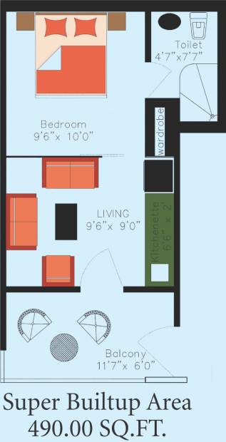 Shikhar Shikhar Suites (1RK+1T (490 sq ft) 490 sq ft)