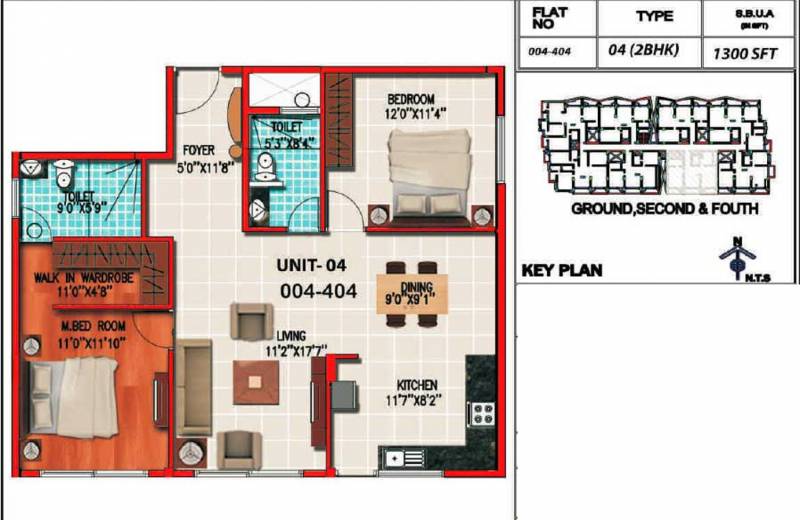 Thiru Thirumargadarshi Enclave (2BHK+2T (1,300 sq ft) 1300 sq ft)