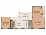 Sarada 40 Maharaja Tagore Road (3BHK+2T (1,141 sq ft) 1141 sq ft)