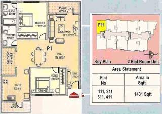 Fortune Builders Santa Clara (2BHK+2T (1,431 sq ft) 1431 sq ft)