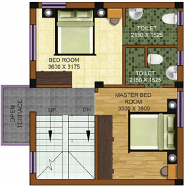 Macwel Ushali Villa (2BHK+4T (1,058 sq ft) 1058 sq ft)