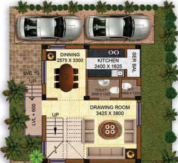 Macwel Ushali Villa (2BHK+4T (1,058 sq ft) 1058 sq ft)