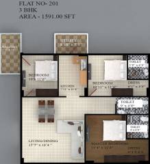 SRC Sky Asta (3BHK+3T (1,591 sq ft) 1591 sq ft) SRC Sky Asta (3BHK+3T (1,591 sq ft) 1591 sq ft)