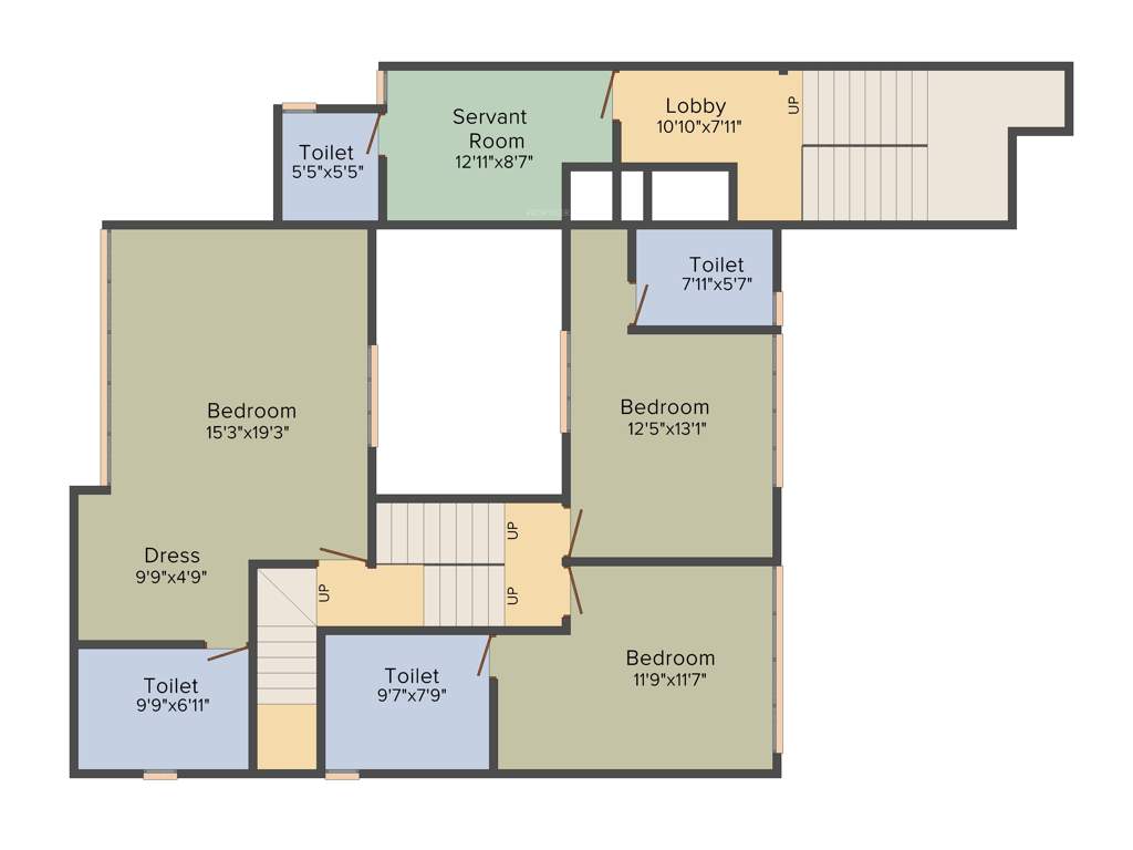 Mohar Luxe Towers (4BHK+4T (2,466 sq ft) 2466 sq ft)