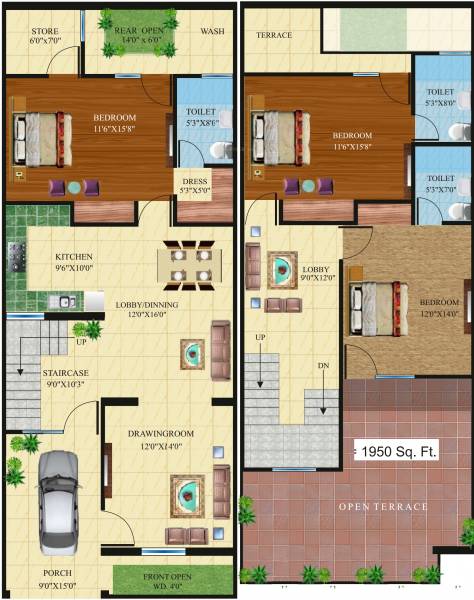Vaishno Associates Somdutt City Villa (3BHK+3T (1,950 sq ft) 1950 sq ft)