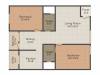 KV Orchids (2BHK+2T (1,185 sq ft) 1185 sq ft)