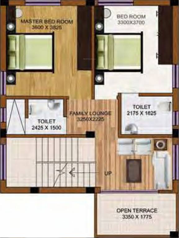 Macwel Ushali Villa (3BHK+3T (1,763 sq ft) + Servant Room 1763 sq ft)