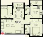 Matha Kateel Residency (2BHK+2T (1,080 sq ft) 1080 sq ft)