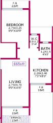 V3 Partners Pratham (1BHK+1T (665 sq ft) 665 sq ft) V3 Partners Pratham (1BHK+1T (665 sq ft) 665 sq ft)