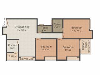 Big Galaxy (3BHK+3T (1,490 sq ft) 1490 sq ft) Big Galaxy (3BHK+3T (1,490 sq ft) 1490 sq ft)