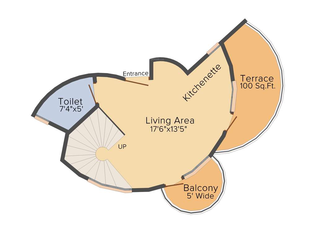 Delhi De Nest (1BHK+2T (1,340 sq ft) 1340 sq ft)