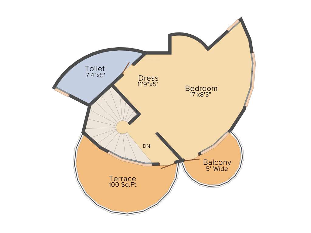 Delhi De Nest (1BHK+2T (1,340 sq ft) 1340 sq ft)
