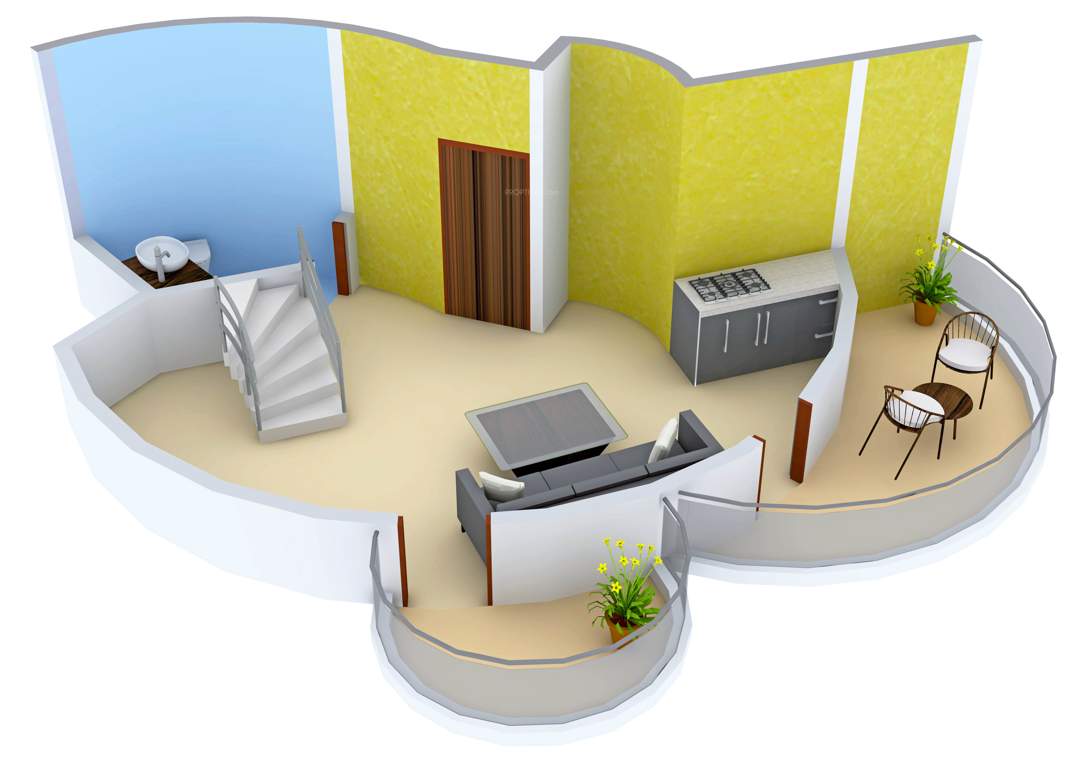 Delhi De Nest (1BHK+2T (1,340 sq ft) 1340 sq ft)