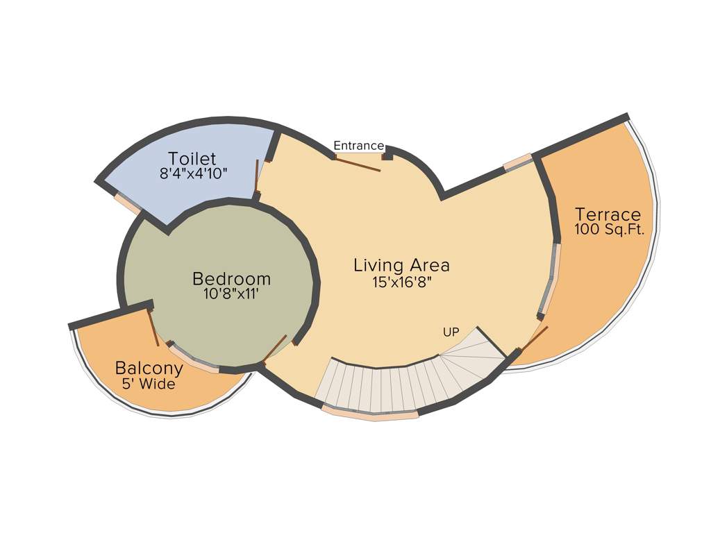 Delhi De Nest (2BHK+2T (1,660 sq ft) 1660 sq ft)