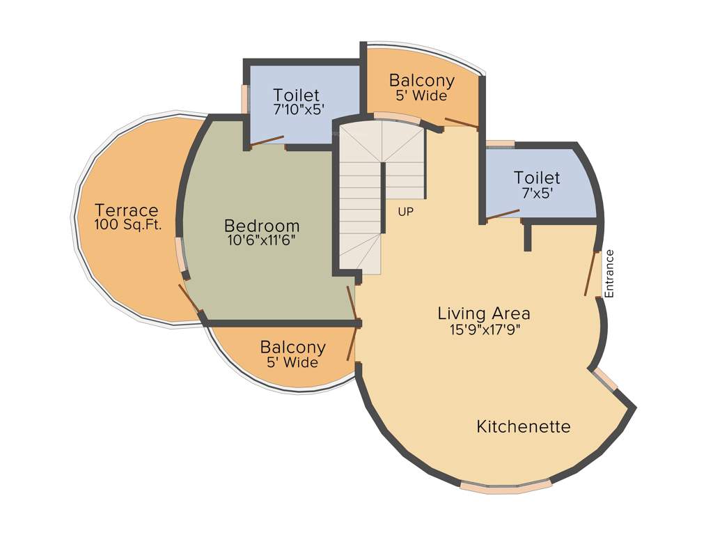 Delhi De Nest (3BHK+4T (2,060 sq ft) 2060 sq ft)