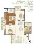 Arihant Arden (3BHK+2T (1,455 sq ft) 1455 sq ft)