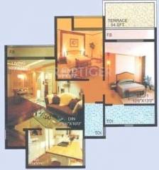 Floor Plan (2BHK+2T) Siddhi Gayatri Heritage Floor Plan (2BHK+2T)