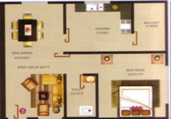 Gyanesh Royal Orchid (1BHK+1T (600 sq ft) 600 sq ft) Gyanesh Royal Orchid (1BHK+1T (600 sq ft) 600 sq ft)