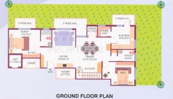 Mehta Rajeshwari Regency (4BHK+4T (3,692 sq ft)   Study Room 3692 sq ft)