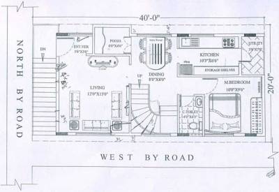 Shakthi Individual House (3BHK+3T (2,400 sq ft) + Pooja Room 2400 sq ft)