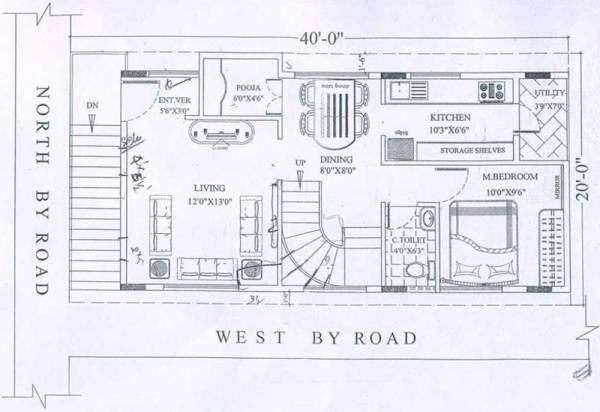 Shakthi Individual House (3BHK+3T (2,400 sq ft) + Pooja Room 2400 sq ft)