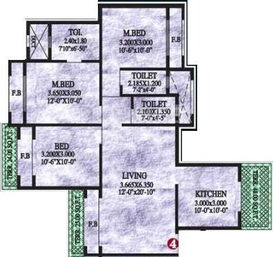 Sai Yashvasin (3BHK+3T (1,458 sq ft) 1458 sq ft)