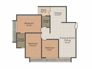 Samvaad Samanvay (3BHK+2T (1,440 sq ft) 1440 sq ft) Samvaad Samanvay (3BHK+2T (1,440 sq ft) 1440 sq ft)