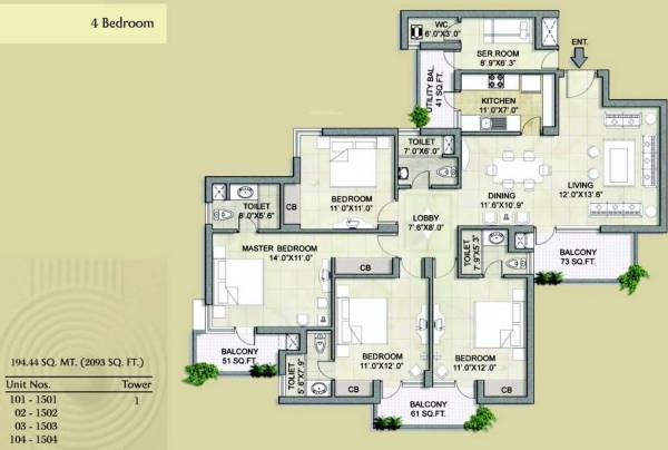 Floor Plan vipul-garden Floor Plan Floor Plan