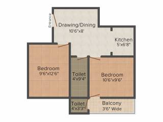 Genesis GID Apartment (2BHK+2T (700 sq ft) 700 sq ft) Genesis GID Apartment (2BHK+2T (700 sq ft) 700 sq ft)