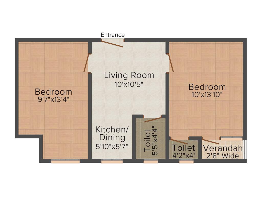 Happy 24 Brinaban Mullick Lane (2BHK+2T (600 sq ft) 600 sq ft)