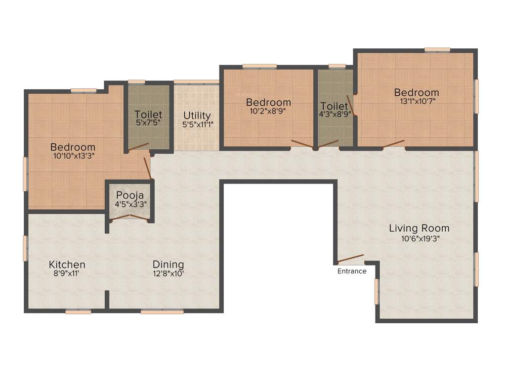 Vijaya Sri Swamy Krupa (3BHK+2T (1,520 sq ft) + Pooja Room 1520 sq ft)