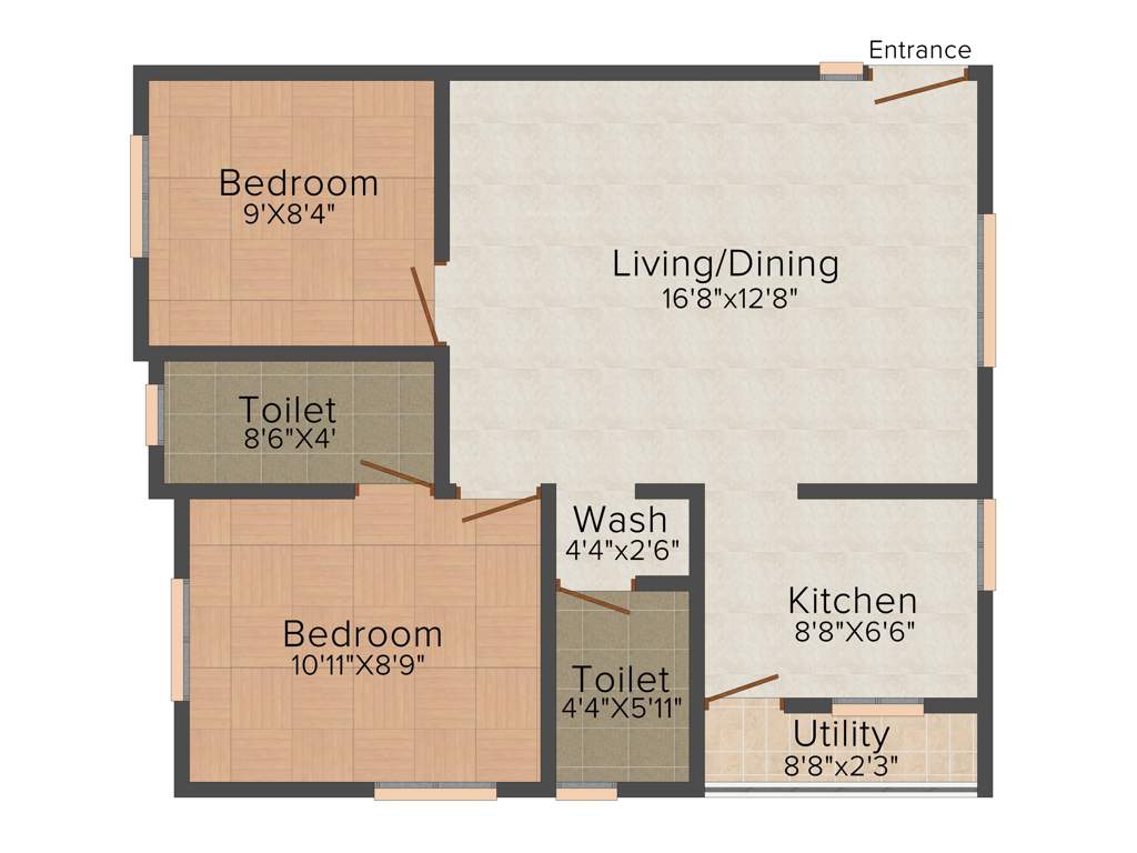 Vijaya Sri Swamy Krupa (2BHK+2T (715 sq ft) 715 sq ft)