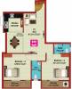 JKB Galaxy (2BHK+2T (1,048 sq ft) 1048 sq ft)