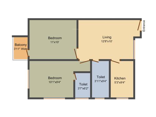 Amarnath Ashoka Vihar (2BHK+2T (668 sq ft) 668 sq ft) Amarnath Ashoka Vihar (2BHK+2T (668 sq ft) 668 sq ft)