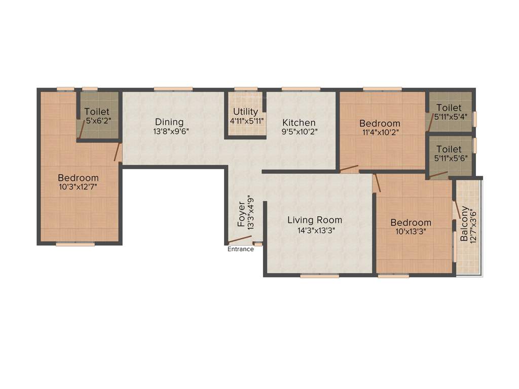 Vijaya Durga Nivas (3BHK+3T (1,420 sq ft) 1420 sq ft)