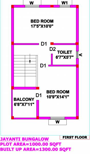  jayanti-bungalow Floor Plan First Floor Plan