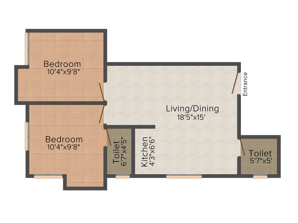 Gazebo Aakka Dokka (2BHK+2T (919 sq ft) 919 sq ft)