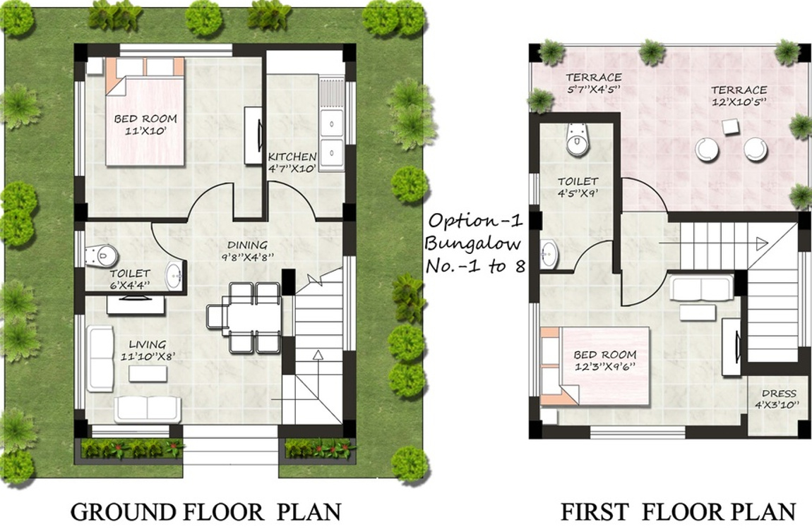 Sree Balaji Bon Bungalow (2BHK+2T (856 sq ft) 856 sq ft)