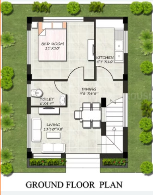  bon-bungalow Floor Plan Ground Floor Plan
