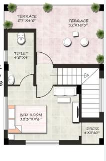  bon-bungalow Floor Plan Terrace Floor Plan
