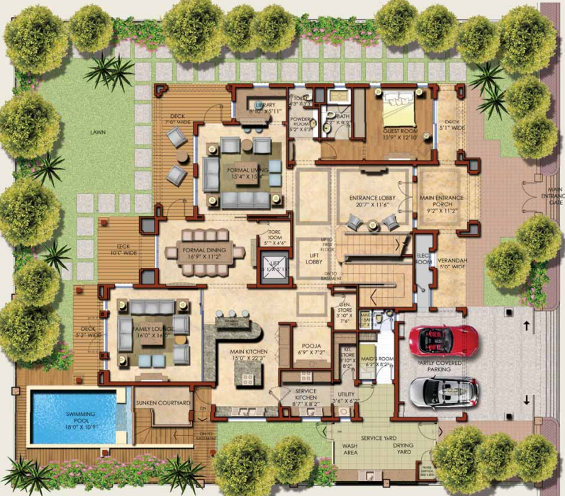 the north park Floor Plan Ground Floor Plan
