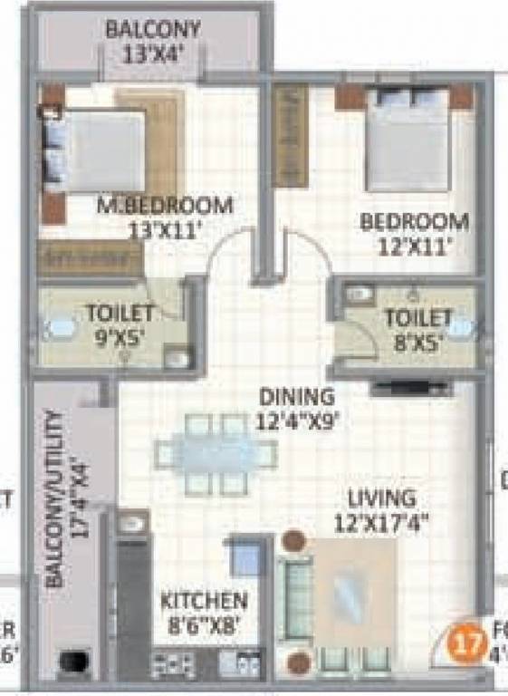 ASN Galaxy (2BHK+2T (1,255 sq ft) 1255 sq ft) ASN Galaxy (2BHK+2T (1,255 sq ft) 1255 sq ft)