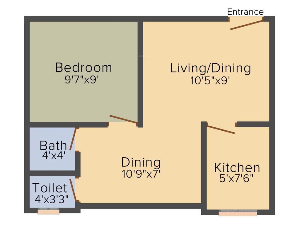 Kolkata Ira Paradise Apartment (1BHK+1T (370 sq ft) 370 sq ft)