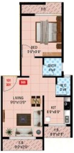 Sarang Parvati Kunj (1BHK+1T (565 sq ft) 565 sq ft)