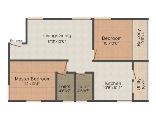 Govianu Ace Grand (2BHK+2T (1,095 sq ft) 1095 sq ft) Govianu Ace Grand (2BHK+2T (1,095 sq ft) 1095 sq ft)