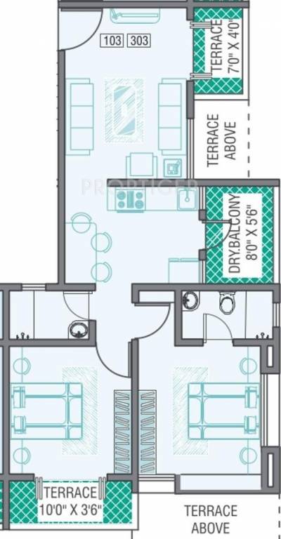 Nivasa Prakriti (2BHK+2T (855 sq ft) 855 sq ft) Nivasa Prakriti (2BHK+2T (855 sq ft) 855 sq ft)